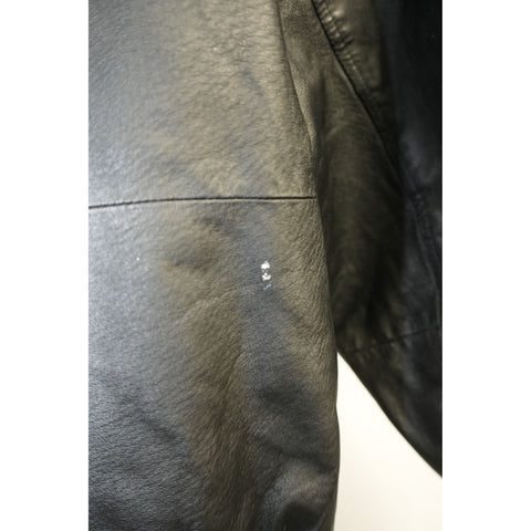 "Retail" Vintage Highlander 10th Anniversary Quilt Lined Full Zip Leather Jacket Black L
