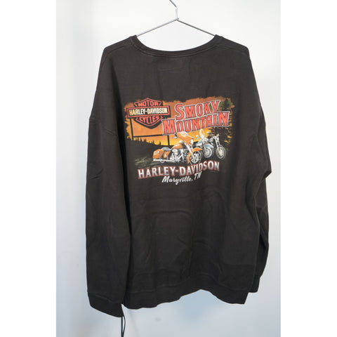 "Retail" Harley Davidson Smoky Mountain Maryville, TN Long Sleeve Tee Shirt Black