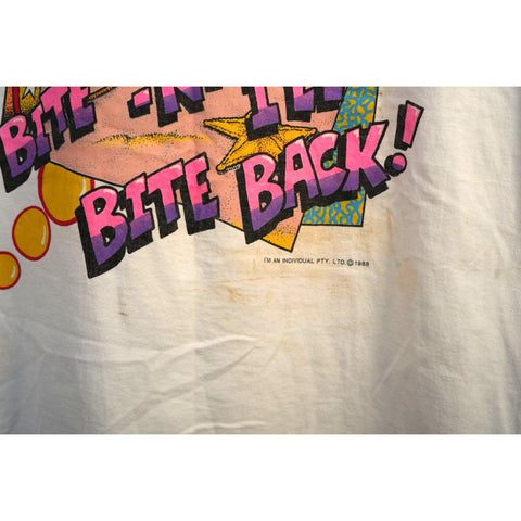 "Retail" Vintage FOTL Jacko "Bite -n- I'll Bite Back!" Tee Shirt L Made in USA