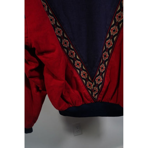 "Retail" VTG Cripple Creek Western Aztec Insulated Full Zip Bomber Jacket XL Made in USA