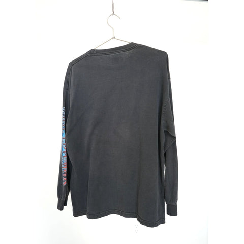 "Retail" Vintage 90s Alstyle Carl Edwards 99 Nascar Long Sleeve Tee Shirt Black XL Men's