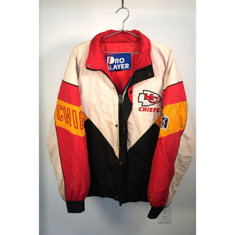 "Retail" Vintage Pro Payer NFL Kansas City Chiefs Puffer Jacket Size XL