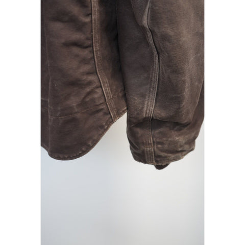 "Retail" Carhartt J141 DKB Sherpa Lined Canvas Full Zip Sierra Jacket Dark Brown 3XL
