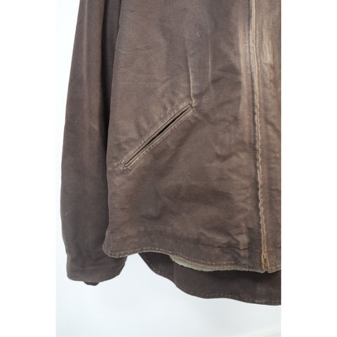 "Retail" Carhartt J141 DKB Sherpa Lined Canvas Full Zip Sierra Jacket Dark Brown 3XL