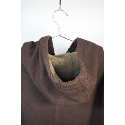 "Retail" Carhartt J141 DKB Sherpa Lined Canvas Full Zip Sierra Jacket Dark Brown 3XL