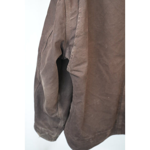"Retail" Carhartt J141 DKB Sherpa Lined Canvas Full Zip Sierra Jacket Dark Brown 3XL