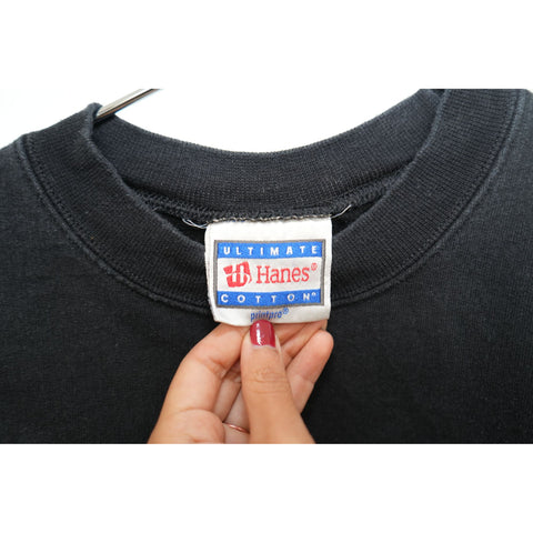 "Retail" Vintage Hanes I Have No Tit*! Funny Statement Pullover Sweatshirt Black Small
