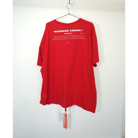 "Retail" Virgil Abloh MCA Figure of Speech Off-White Bernini Tee Shirt Red Men's