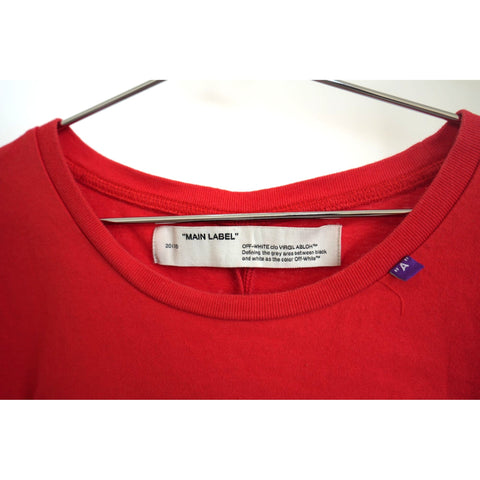 "Retail" Virgil Abloh MCA Figure of Speech Off-White Bernini Tee Shirt Red Men's