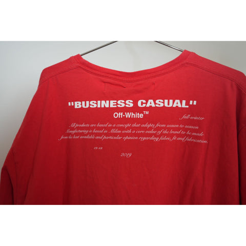 "Retail" Virgil Abloh MCA Figure of Speech Off-White Bernini Tee Shirt Red Men's