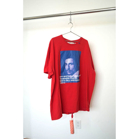"Retail" Virgil Abloh MCA Figure of Speech Off-White Bernini Tee Shirt Red Men's