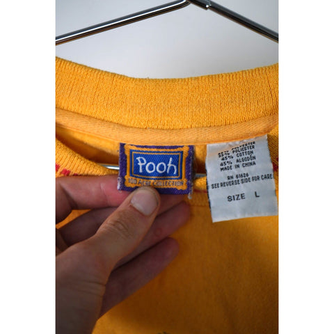 "Retail" Vintage POOH Winnie The Pooh "Foolin' Bees Isn't Easy Pullover Sweatshirt Large