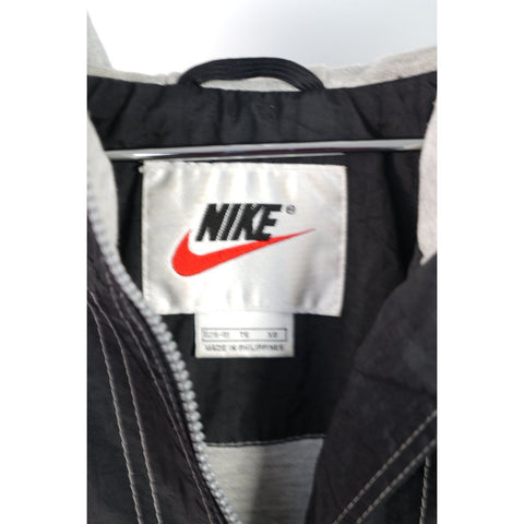 "Retail" Vintage Nike Reverse Stitch Full Zip Hooded Track Jacket Black XL