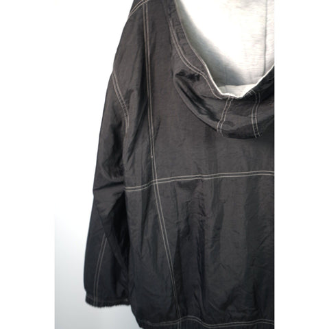 "Retail" Vintage Nike Reverse Stitch Full Zip Hooded Track Jacket Black XL