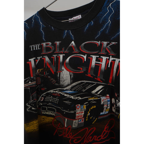 "Retail" VTG The Black Knight Dale Earnhardt Racing Tee Shirt L Single Stitch Made in USA