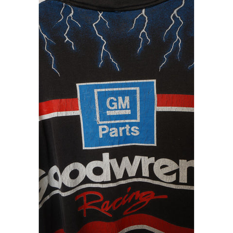"Retail" VTG The Black Knight Dale Earnhardt Racing Tee Shirt L Single Stitch Made in USA