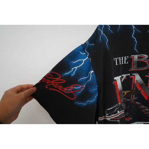 "Retail" VTG The Black Knight Dale Earnhardt Racing Tee Shirt L Single Stitch Made in USA