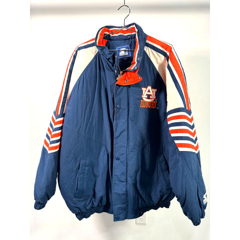 "Retail" Vintage Starter Auburn University - Auburn Tiger Windbreaker Jacket Multicolor