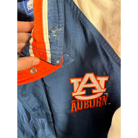 "Retail" Vintage Starter Auburn University - Auburn Tiger Windbreaker Jacket Multicolor