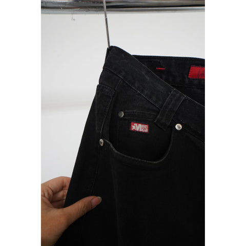 "Retail" Vintage Mecca Bermuda Denim Jean Short Jorts Black W33 Men's