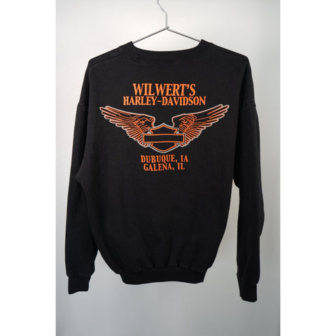 "Retail" Vintage Harley-Davidson Spell Out - Wilwert's Galena, IL Pullover Sweatshirt L