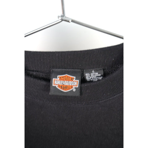 "Retail" Vintage Harley-Davidson Spell Out - Wilwert's Galena, IL Pullover Sweatshirt L