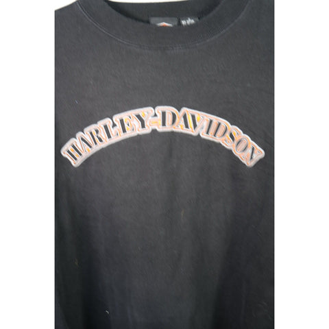 "Retail" Vintage Harley-Davidson Spell Out - Wilwert's Galena, IL Pullover Sweatshirt L