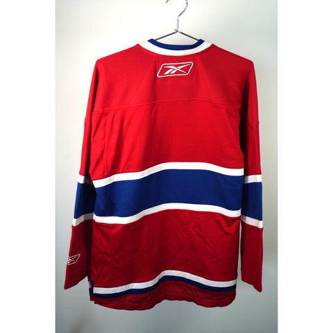 "Retail" Reebok CCM Montreal Canadiens NHL Hockey Jersey Red/Blue Small