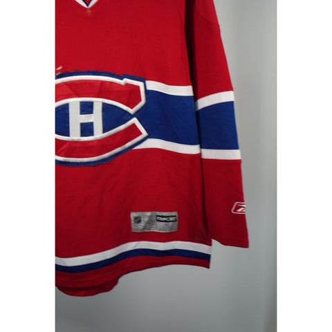 "Retail" Reebok CCM Montreal Canadiens NHL Hockey Jersey Red/Blue Small