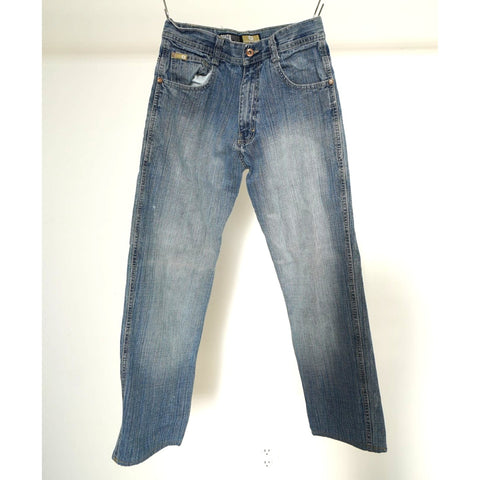 "Retail" Vintage Southpole Mid Wash Straight Leg Denim Jeans Blue W29 Men's