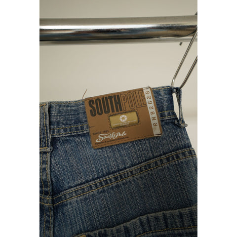 "Retail" Vintage Southpole Mid Wash Straight Leg Denim Jeans Blue W29 Men's