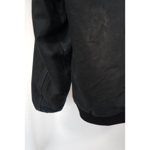 "Retail" Carhartt Quilt Flannel Lined Canvas Full Zip Active Jacket Black Large