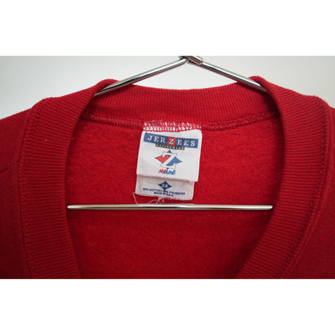 "Retail" Vintage Jerzees I Want To Be Like Jesus Pullover Sweatshirt Red 2X Made in USA
