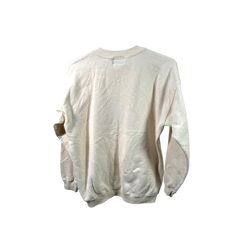 "Retail" VTG Tommy Hilfiger Logo Embroidered Crewneck Pullover Sweatshirt Cream M Women's