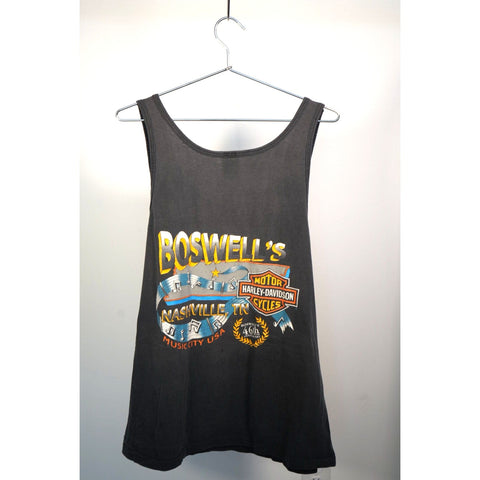 "Retail" Vintage 1995 Harley Davidson Boswell's Nashville, TN Tank Top Black XL
