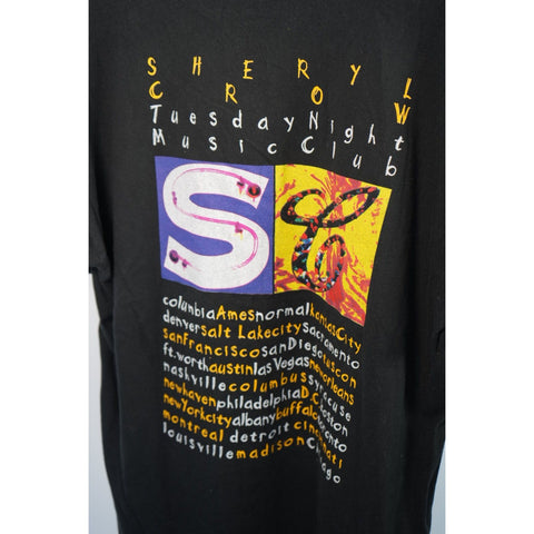 "Retail" Vintage 90s FOTL Sheryl Crow Tuesday Night Music Club Tee Shirt Black XL