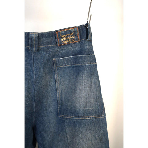 "Retail" VTG Marithe Francois Girbaud M+FG Shuttle Tape Denim Wide Leg Jeans 42x33