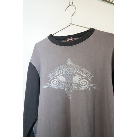 "Retail" Vintage Harley Davidson Smoky Mountain Maryville, TN L/S Tee Shirt Medium Men's