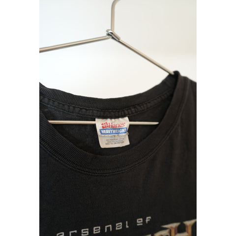 "Retail" Vintage Hanes Arsenal of Megadeth Graphic Tee Shirt Black Size XL Men's