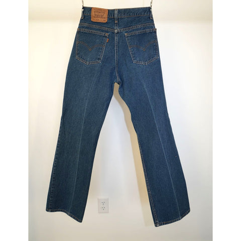 "Retail" Vintage Levi's 517 Orange Tab Boot Cut Denim Jeans Blue W34 Men's Made in USA