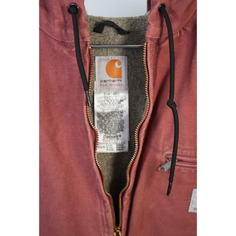 "Retail" Carhartt Women's Sherpa Lined Sandstone Sierra Jacket Red Large