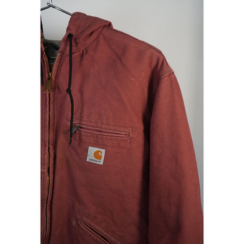 "Retail" Carhartt Women's Sherpa Lined Sandstone Sierra Jacket Red Large