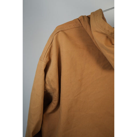 "Retail" Vintage Carhartt Thermal Lined Canvas Full Zip Active Jacket Brown 4XL
