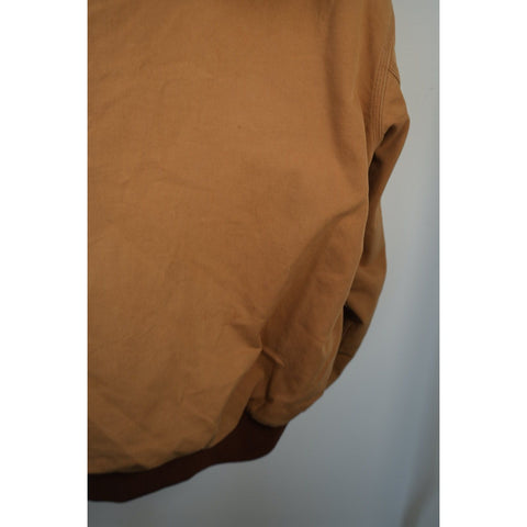 "Retail" Vintage Carhartt Thermal Lined Canvas Full Zip Active Jacket Brown 4XL