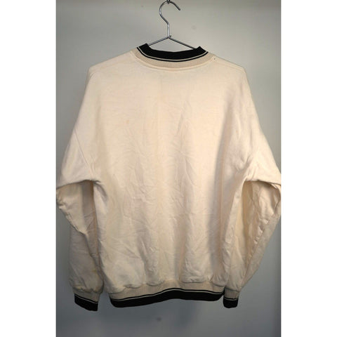 "Retail" Vintage Nike Swoosh Mock Neck Pullover Sweatshirt Black/White