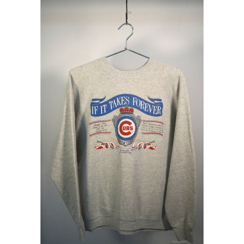 "Retail" Vintage 1993 FOTL NFL Chicago Cubs Pullover Sweatshirt Gray XL Made in USA
