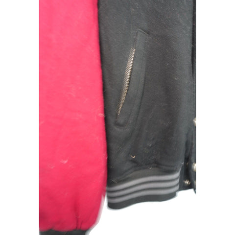 "Retail" Vintage Harley-Davidson Quilt Lined Embroidered Bomber Jacket Black/Red Small