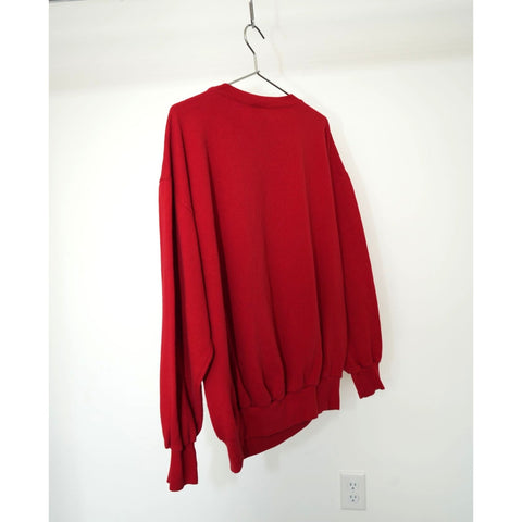 "Retail" Vintage 90s Signal Tazmania Santa's Helper Christmas Pullover Sweatshirt Red XL