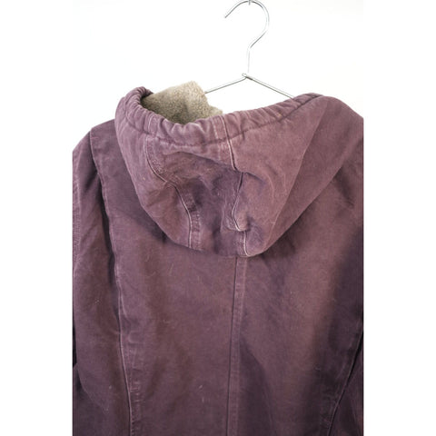 "Retail" Vintage Carhartt Sherpa Lined Canvas Full Zip Sierra Jacket Maroon Women's XL