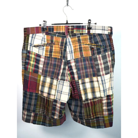 "Retail" Vintage Polo Ralph Lauren Plaid Patchwork Bermuda Shorts W32 Men's